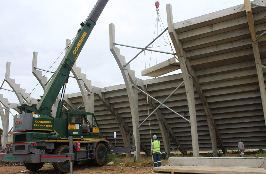 pre-cast concrete structure