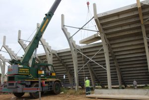 pre-cast concrete structure