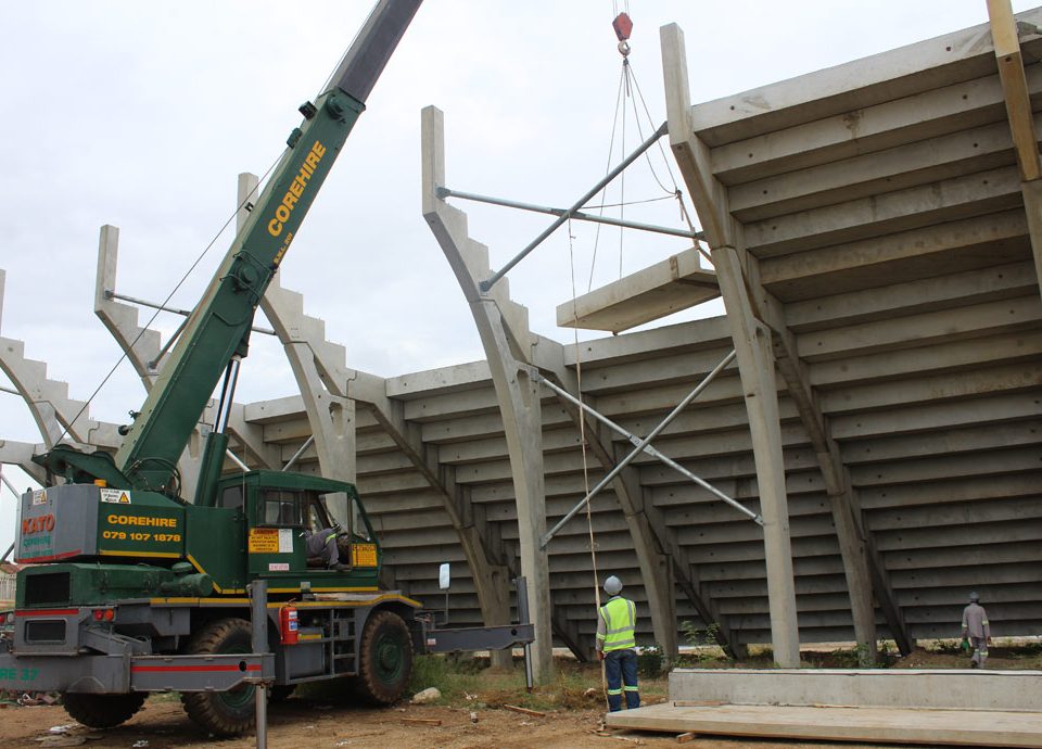 pre-cast concrete structure