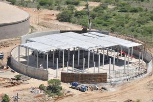 50 mega-litre reservoir in Krugersburg